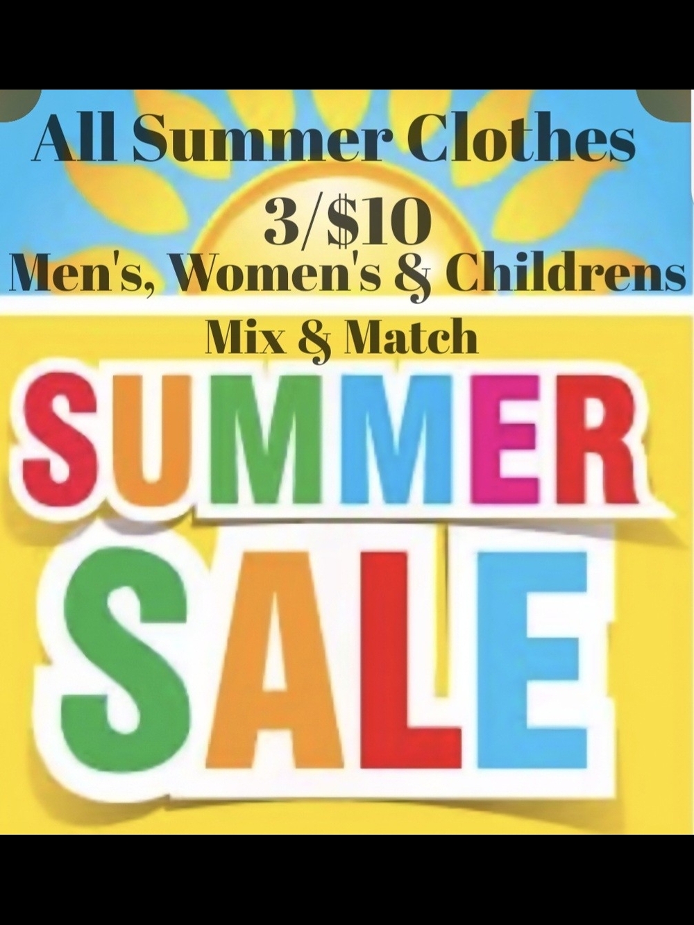 All Summer Clothes 3/$10